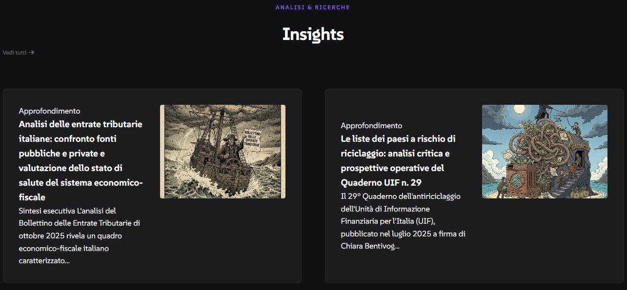 Sezione Insights Sezioni 1 - TaxDaily